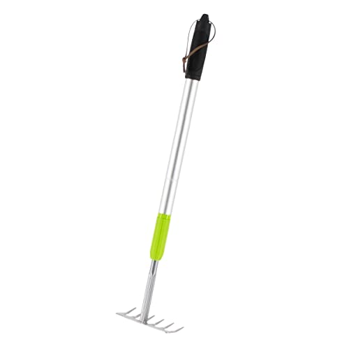 Rekord Kleinrechen (Stahl, pulverbeschichtet) Teleskopstiel länge bis 76 cm mit Anti-Rutsch-Griff und Aufhängeloch, Harke, Laubrechen, Gartenrechen, Blumenrechen, Rake, Rasenrechen, Handrechen Rekord Kleinrechen (Stahl, pulverbeschichtet) Teleskopstiel länge bis 76 cm mit Anti-Rutsch-Griff und Aufhängeloch, Harke, Laubrechen, Gartenrechen, Blumenrechen, Rake, Rasenrechen, Handrechen