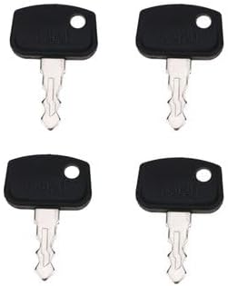 Ignition Key 68920 PL501-68920 (4Pcs) — Compatible With Kubota Fits B26 BX1850D BX1860 BX1870 BX1870-1 BX2350D BX2360 BX2370 BX2370-1 BX24D BX25 BX25DLB BX25DLB-1 — Aftermarket Replacement