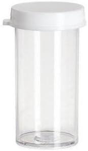 Plastic Snap Cap Vials : 9 Drams (1" x 2 5/8") Pack of 10