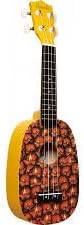 Amahi DDUK16 Pineapple Shape Ukulele with Pineapple Design