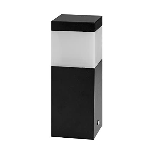 Poste Balizador 20cm P/Jardim Em Alumínio St2791 (Preto)