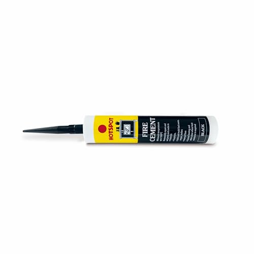 Hotspot Fire Cement 310ml High-Temperature Resistant Fire Cement for Stoves Fires and Chimneys Available in Black or Buff Ideal for Sealing and Repairing