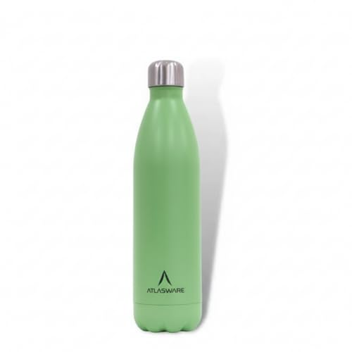 Atlasware Made in India Stainless Steel Hot and Cold Vacuum Bottle with Insulated Stainless Steel BPA-Free, Leakproof Bottle, (Green, 750)