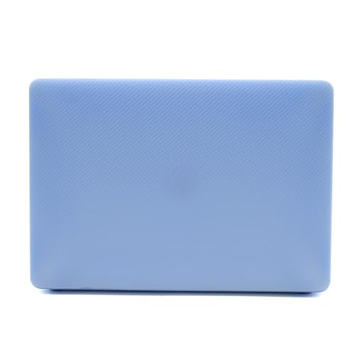 Image of Red Lemon Carbon Fibre Matte Hardcase Case Cover for M1 MacBook Air 13 inch M1 A2337 A2179 [2020 2019 2018 Release] M1 A2337 A2179 A1932 with Retina Display Touch id (Light Blue)