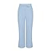 Linen Pants Women 2026 Fashion Wide Leg High Waisted Palazzo Pant Summer Casual Drawstring Beach Lounge Trousers（Sky Blue,XL）