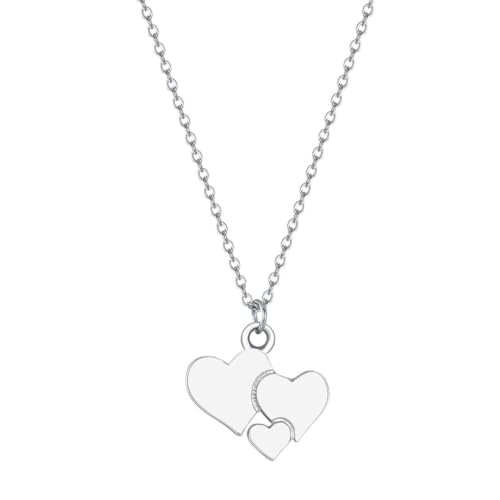Collier Bohême finitions rétro avec pendentif trois cœurs pour femme raffinée