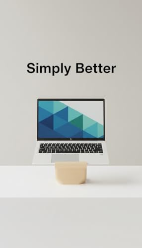 Base ergonómica fija para laptop beige minimalista miniatura 4