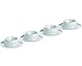 Gimex Article de Camping Coquetier Acier Blanc, 550/708