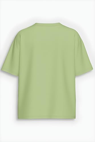 Image of Amazon Brand - Anarva Women Oversized Graphic Printed T Shirt 100% Cotton Drop Shoulder Loose Fit Baggy Casual Tshirt for Girls