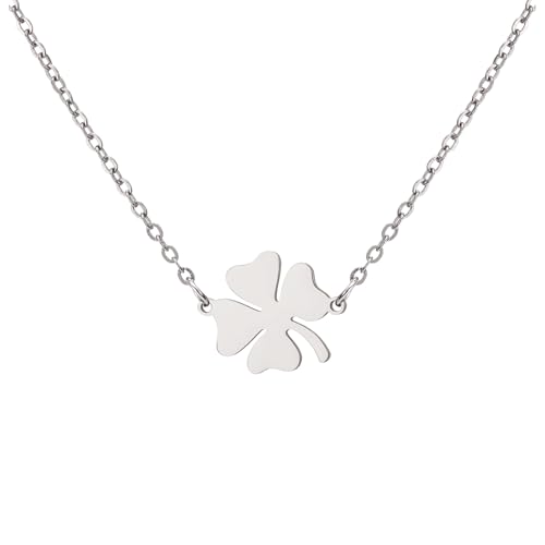 PDOUSELF �K�^�̎l�t�̃N���[�o�[�l�b�N���X �����p �X�e�����X�X�`�[�� �N���[�o�[ �y���_���g�l�b�N���X ���p�g���b�N�f�[ �M�t�g ���b�L�[�`���[�� �M�t�g, 20, �X�e�����X�|, �W�F���X�g�[���Ȃ�