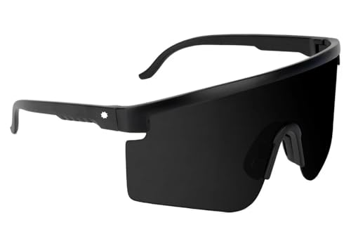 Glassy Mojave Polarized Unisex Sunglasses - Black, Rectangular, Full-frame, Retro Style, Polarized Coating, UV Protection, for Adults