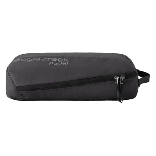 Eagle Creek Pack-It Reveal Cube - Lightweight Packing Cubes for Optimizing Luggage Space - Easy to Carry - Translucent Fabric - Water-Resistant - Easy Grab Zipper - Medium - Black2