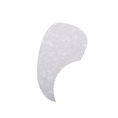 VANZACK Acoustic Guitar Pickguard Self Adhesive Scratch Protection for Acoustic Guitars White Dimensions Easy Application Durable Design