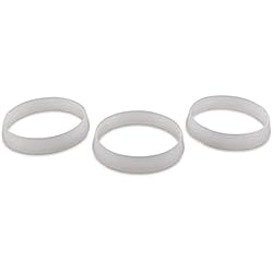 Juntas Sifon Fregadero DL-pro Junta de cuña para tubo de desagüe de 1 1/2 pulgadas, diámetro interior, 40 mm x diámetro exterior, 44 mm, junta para fregadero de 1 1/2 pulgadas, cierre de olor sifón, 3 unidades