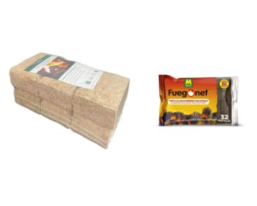 Pack de 6 Briquetas de Madera para chimeneas