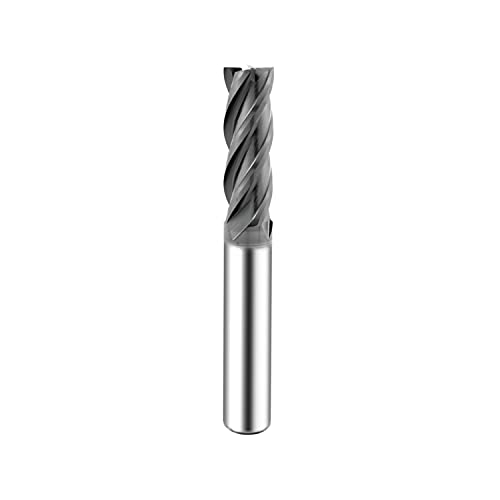 SPEED TIGER ISE Carbide Square End Mill - Micro Grain Carbide End Mill for Alloy Steels/Hardened Steels - 4 Flute - ISE5/84T - Made in Taiwan (1 Piece, 5/8)