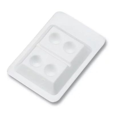 200PCS Plastic Dental Mixing Wells 4 and 2 Bondwell White Disposable Dental Mixing Composite Well Trays (4Hole)