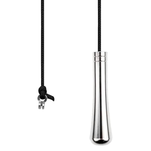 LbsAMP 1 Pieces Bathroom Light Pull Cord Handle with Cord Connector 150cm Light Pull Chain Extension Weighted Cord Pull Ends for Bathroom Toilet Light Ceiling Light Fan Switch - Chrome - Black
