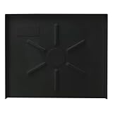 Bandeja de drenaje para lavavajillas, protege suelos y armarios, paredes, con apertura frontal, tamaño 24 x 20 x 1/2 pulgadas, hecho de material plástico duradero de calidad (negro)