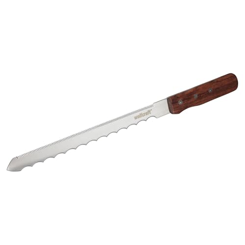 wolfcraft Special Knife for Insulating Materials with Wooden Handle I 4119000 I All-Purpose Knife for All Insulating Materials