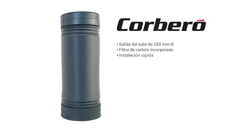 Campana extractora Corberó MAURICIO7575B de cristal negro 7