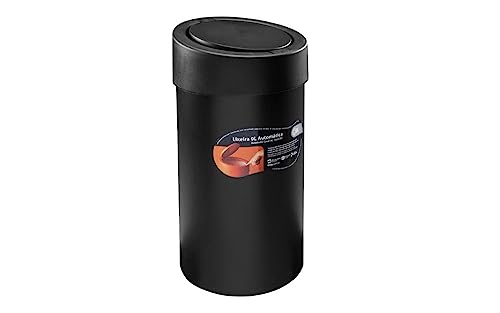 Lixeira Automática, 9L, Coza, Preto