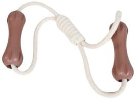Eco-Friendly Dog Toy - Rubber Rope Tug - Brown