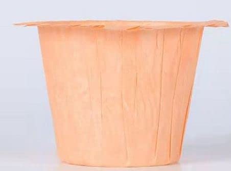 Leqi Top Hat Shape Parchment Baking Cups 60PCS, Christmas Cupcake Liners, Disposable Muffin Baking Liners, Heavy Duty Grease Resistant for All Festivals (Lightorange)