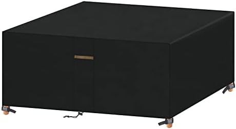 VANSHEIM Gartenmöbel Abdeckung Wasserdicht 150x130x90cm Tisch Abdeckungen | Winterfest Abdeckplane Gartenmöbel Abdeckhaube Gartentisch Schutzhülle für Loungemöbel Sitzgruppe Lounge