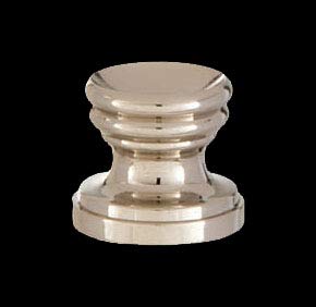 Image of B&P Lamp Cup Shaped Design, Base Only Finial, Nickel Finish