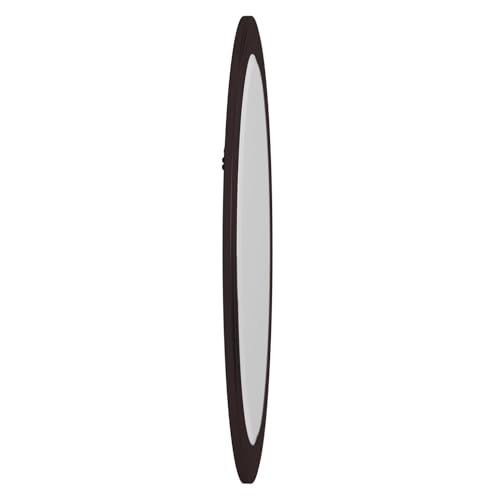 Image of Howard Elliott Collection George Oval Oil Rubbed Bronze Wall Mirror, Oval Bevelled Hanging Wood Framed Vanity Mirrors for Home Decor, Living Room, Bathroom, Bedroom, or Hallway, 25 x 33 Inch