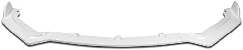 Front Bumper Lip fit for compatible with 2017-2020 Infiniti Q60 Coupe, Front Bumper Lip Spoiler Air Chin Body Kit Splitter Painted Glossy White ABS, 2018 2019 (V-Style)