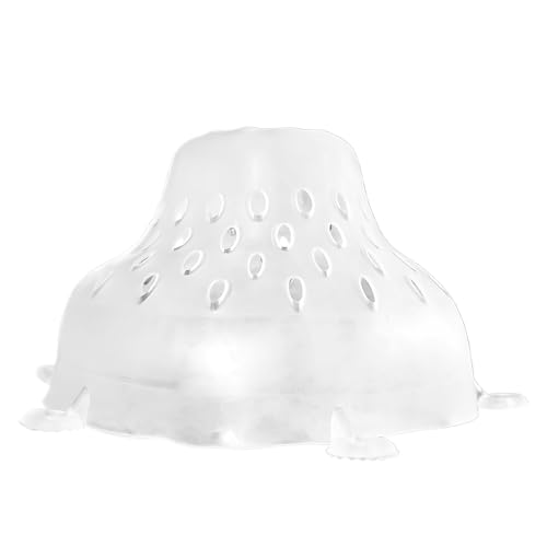 Cocotte de sevrage pour vaches, accessoire de ferme avec couvercle de sein, transparent, 6 trous d'Ida densément répartis favorisent la circulation de l'air, confort de la vache