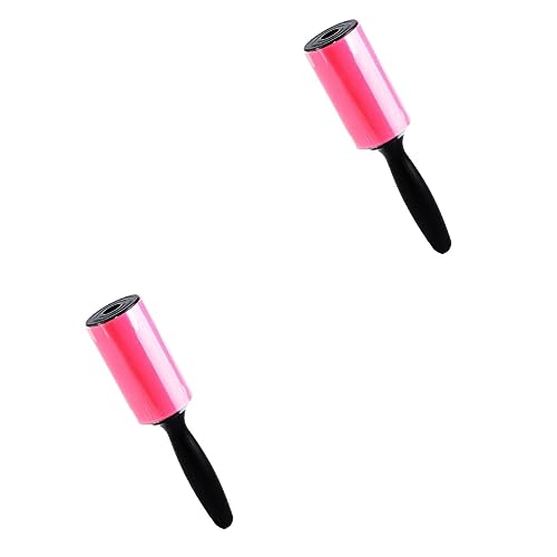 Beavorty 2pcs Mess Pet Hair Remover Roller Sticky Lint Picker Brush Easy Clean for Clothing Furniture Carpet Dust Remover Random Color