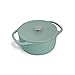 Casseruola en Ghisa con Coperchio, Rostiera con Manici, Rivestimento Smaltato Antigraffio, Cocotte, Pentola per il Forno - Nordic Reef, tondo, 24cm, 4l