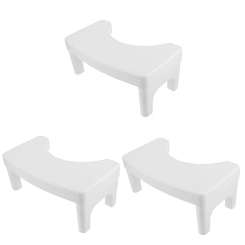 Baluue 3 Piezas retrete otomano orinal escalera taburete de entrenamiento para ir al baño caca elevador para el wc alzador wc taburete de inodoro taburete de baño doméstico páginas