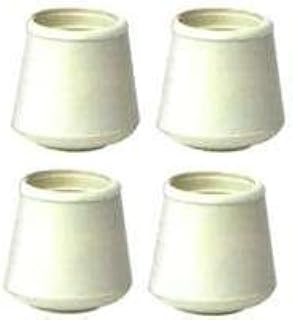 MINTCRAFT FE-50644-B Rubber Leg Tip, 7/8-Inch, White, 4 Count