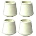 MINTCRAFT FE-50644-B Rubber Leg Tip, 7/8-Inch, White, 4 Count
