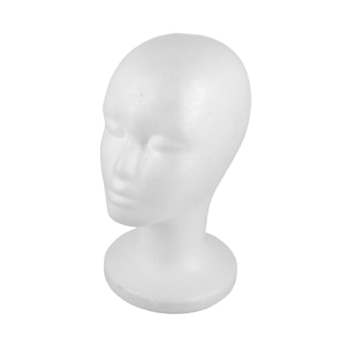Ipetboom Foam Mannequin Head for Hats and Wigs Versatile Display Model for DIY Projects Masks and Accessories for Home Salon and Travel Use Easy Assembly Space Saving Design