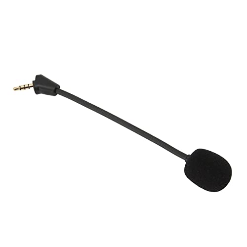Detachable 3.5mm Mic Replacement with Flexible Arm for Hyper X Cloud II Wireless, for Cloud Core, Pro Silver, Cloudx