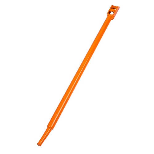 AUTOSwpozo Winch Bar, Combination Winch Bars with Square Head for Flatbed Trailer Winches and Trucks, Painted Carbon-Steel Construction Winch Bar with No-Slip Handle, 1 Pack (Orange)