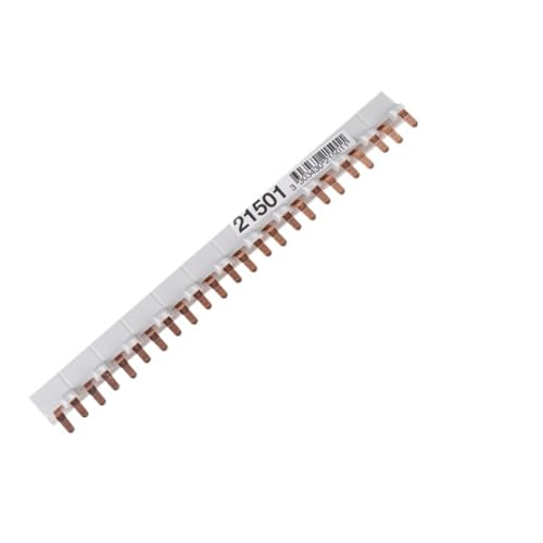 Barre omnibus DPN double entrée sortie 1P+N 12 boucles en cuivre de 21,6 cm