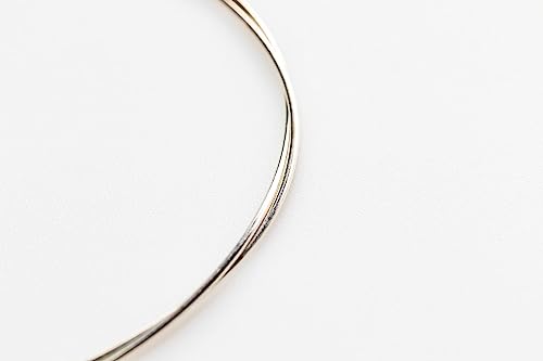 Image of 925 Sterling Silver Wire, 10 Gauge, Round, Half Hard, 6IN by CRAFT WIRE | Sterling Silver Wire for Jewelry Making, Wire Wrapping, Solid 925 Sterling Silver, 2.59mm Wire, High Quality Made in USA