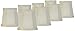 Set of 8 Empire Lamp Shades Cream Small 3