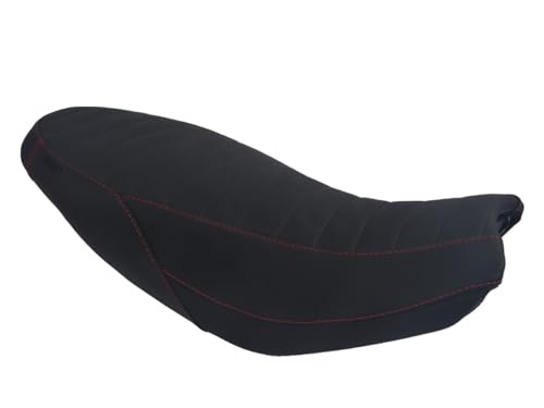 Housse de selle Ducati Scrambler 800 Desert Sled 16-22 noire coutures rouges