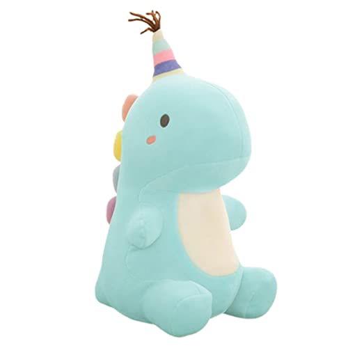 Jouets en peluche dinosaure bleu pour créer un coin lecture cosy pour enfants