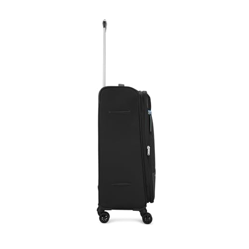 Image of Skybags Genesis Medium Size Soft Luggage (69Cm) | Soft Luggage Trolley with 8 Wheels and 3 Digit Combination Lock | Black | Unisex