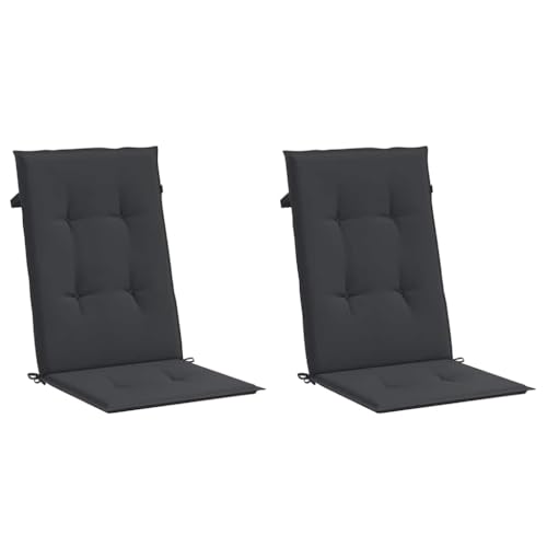 Coussin de chaise de jardin dossier haut imperméable avec cordon