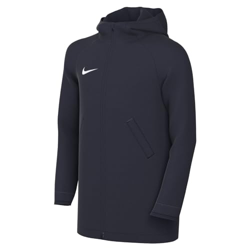 Nike Unisex Kids Jacket Y Nk Sf Acdpr Hd Rain Jkt, Obsidian/White, DJ6324-451, L
