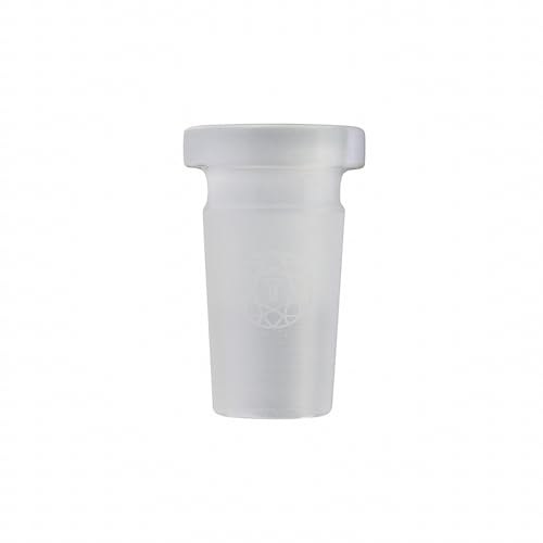 Image of Terporium Borosilicate Glass Reduction Adapter (Single) | Laboratory Glassware Connector | 14mm Male to 10mm Female Scientific Glass Adapter Lab Glassware | Clear